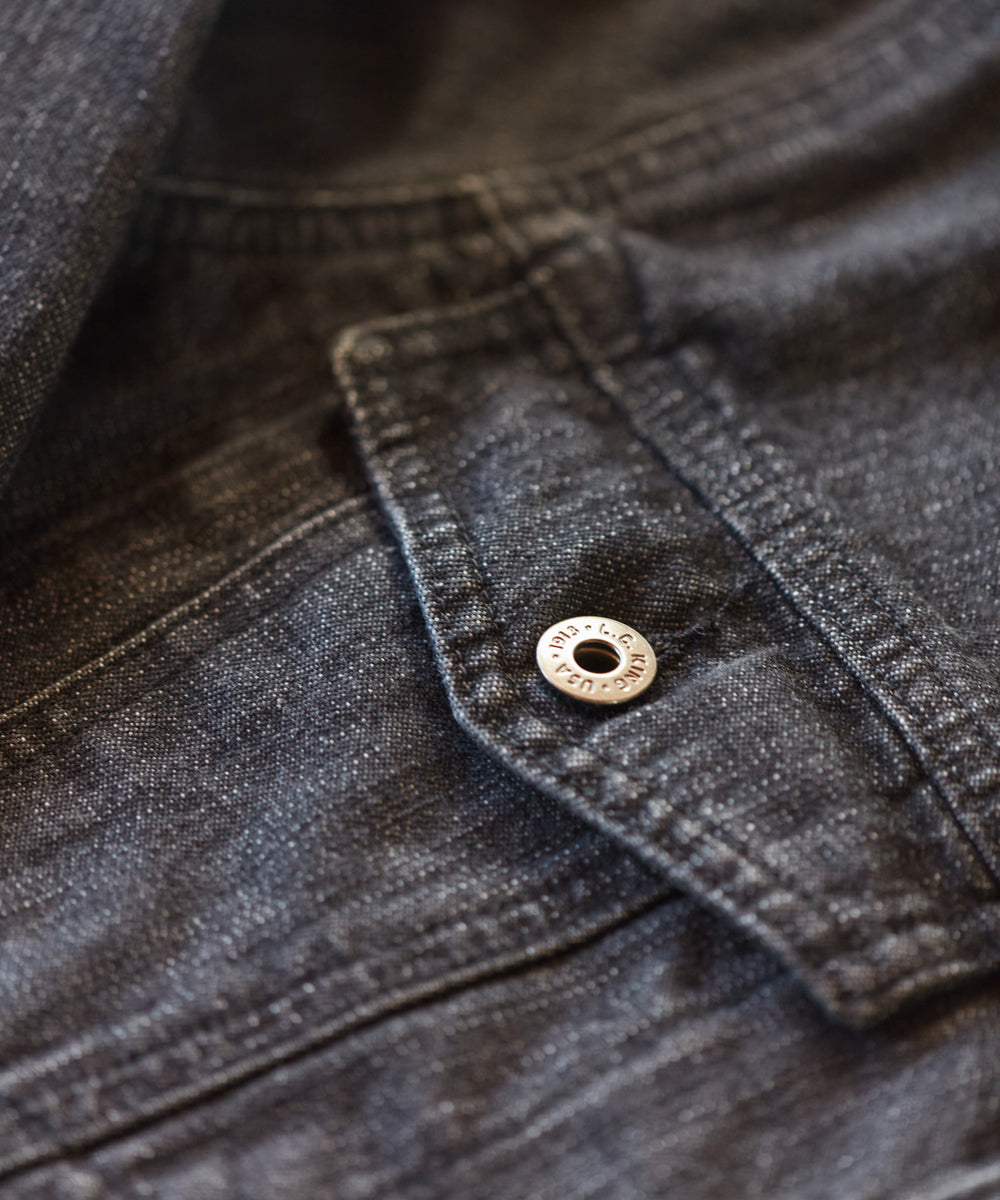 Black Denim Western Jacket – LC King Mfg Black Denim Western Jacket – LC King Mfg