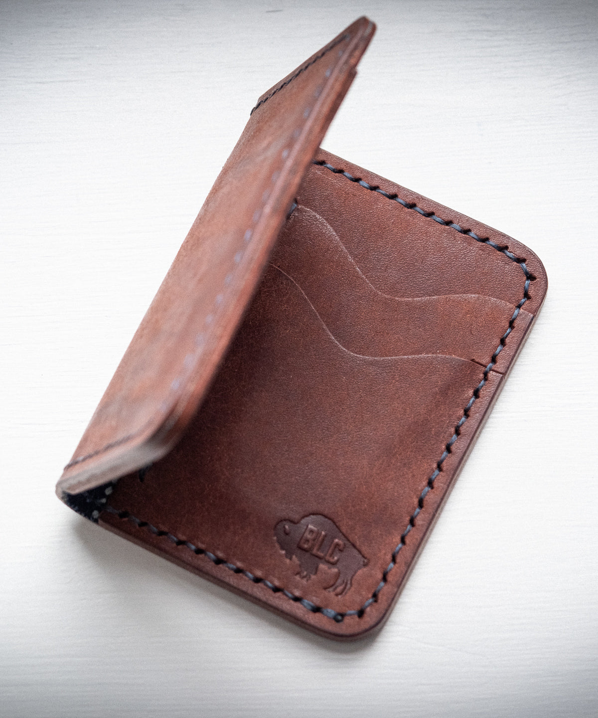 Leather & Wabash Denim  Wallet