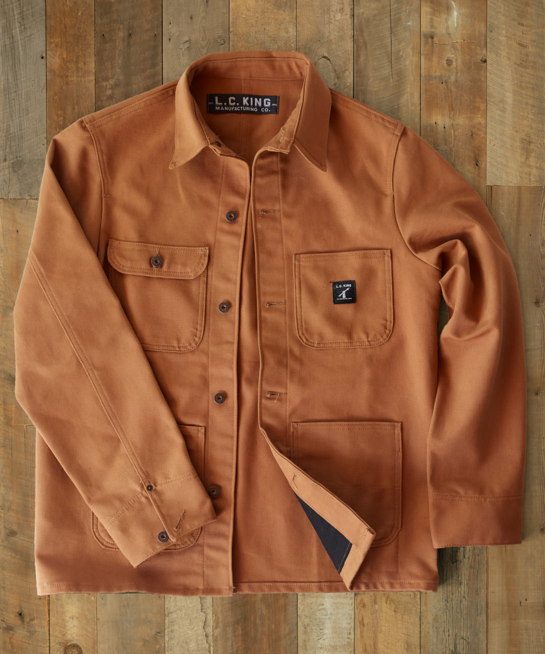 Brown Duck Chore Coat - LC King - Made In USA – LC King Mfg