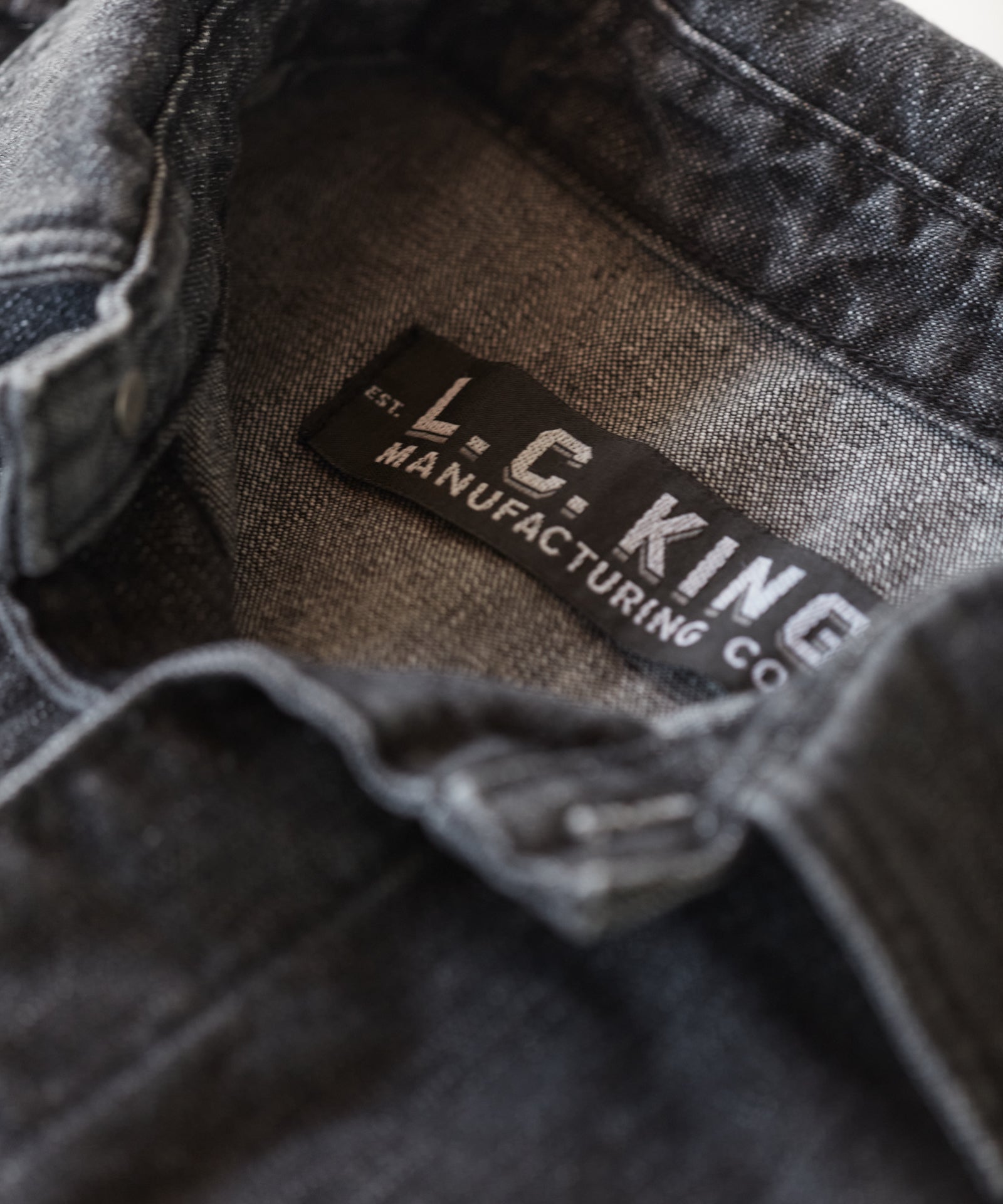Black Denim Chore Coat - LC King - Made In USA – LC King Mfg