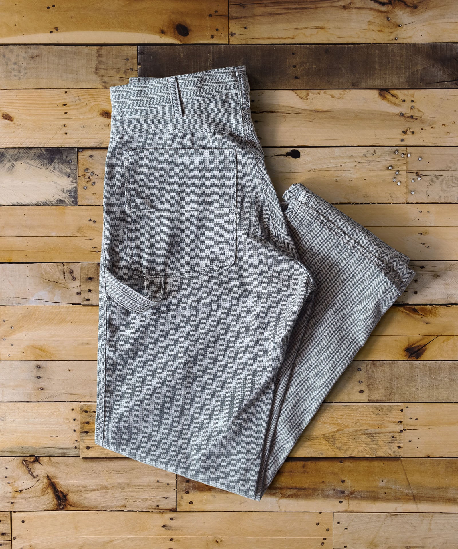 Carpenter pants, green stripe – BYPIAS Retailers
