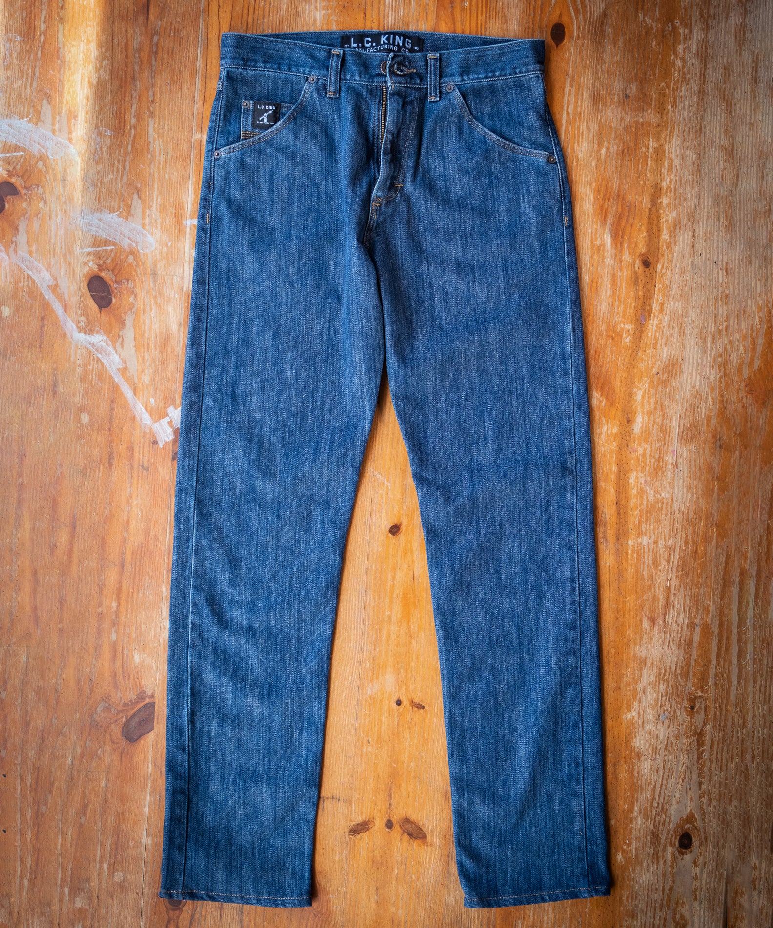 New Washed Denim 5 Pocket Jean