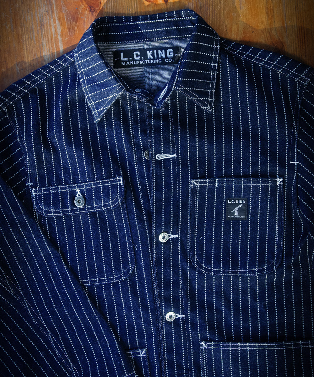 LC King Wabash Stripe Chore Coat - Made in the USA – LC King Mfg