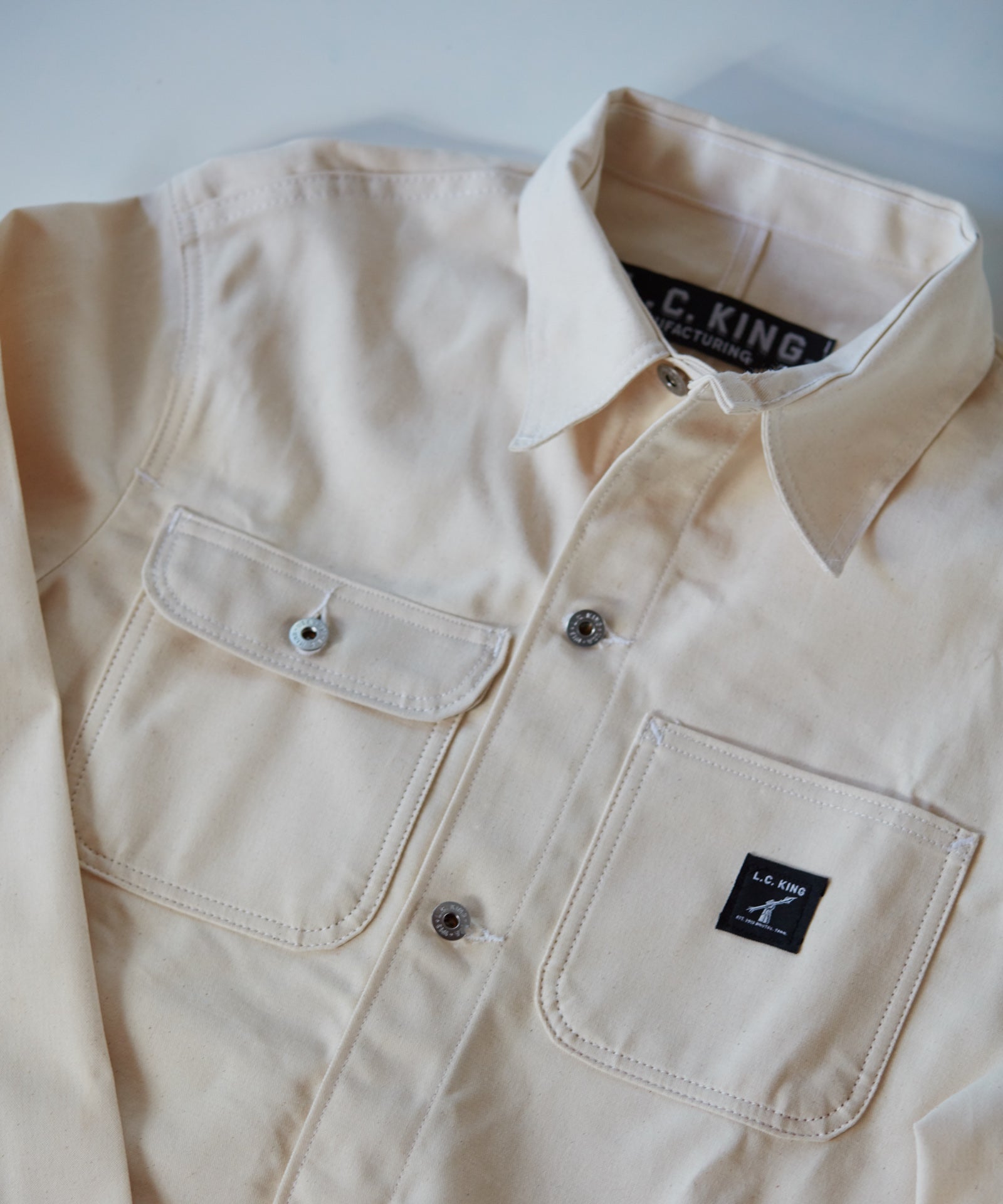 L.C King canvas chore jacket. Men's small. See ALL photos!